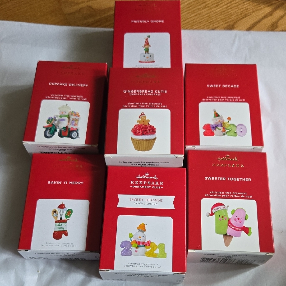 Hallmark Keepsake Ornament Collection in Red Packaging